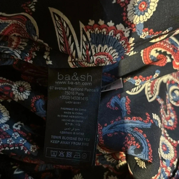 ba&sh Cassi Paisley Printed Mini Skirt Sz Small New - Picture 14 of 16